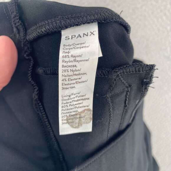 Spanx Pants Womens Large Black Leggings Pull On Stretch Slimming Everyday Casual - Picture 7 of 13